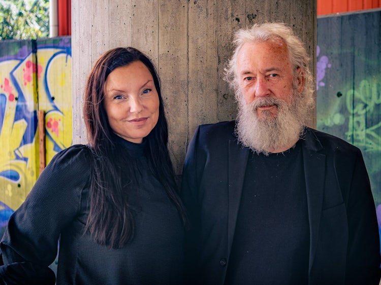 Portrett av Vibeke Riiser-Larsen og Erik Tunstad.
